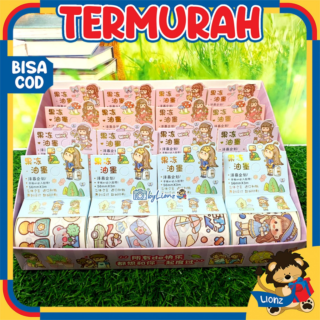 Mainan Stiker Roll Karakter Lucu