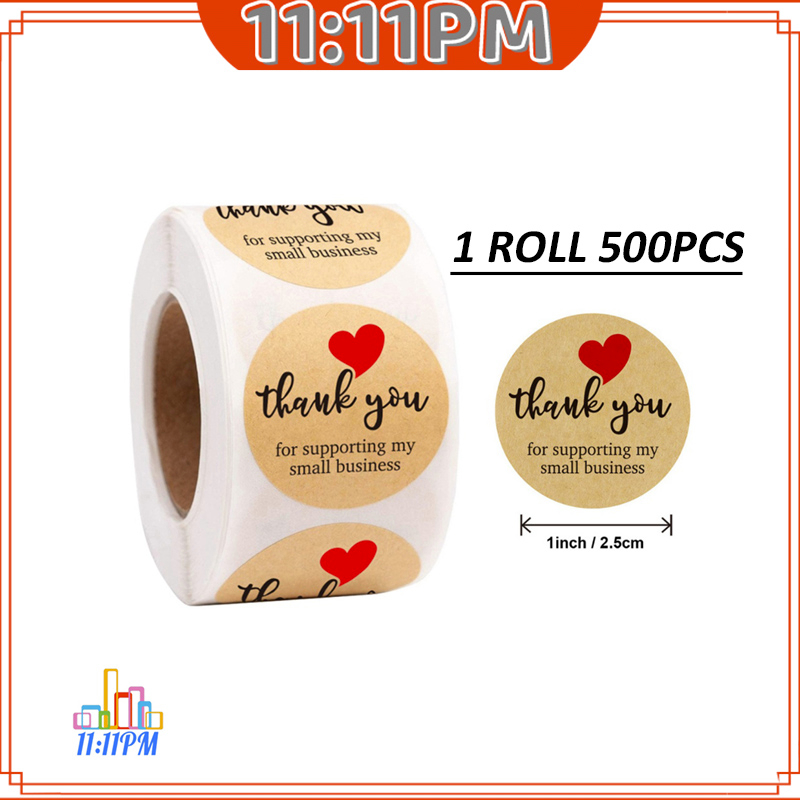 

Stiker Terima Kasih / Sticker Thank you 500 Pcs / 1 Roll