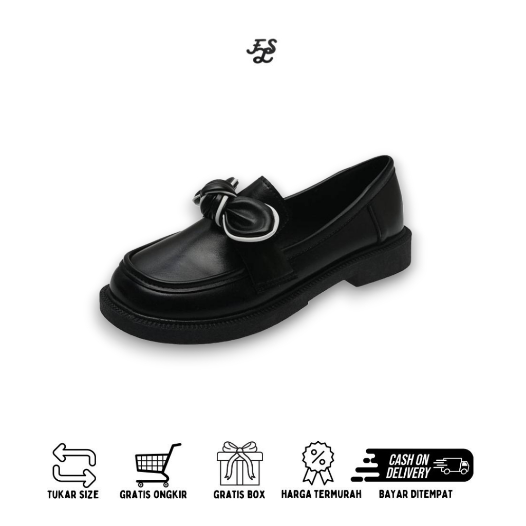 LUMMYSHOP SEPATU WANITA OVALE LOAFERS 2 WARNA IMPORT PREMIUM