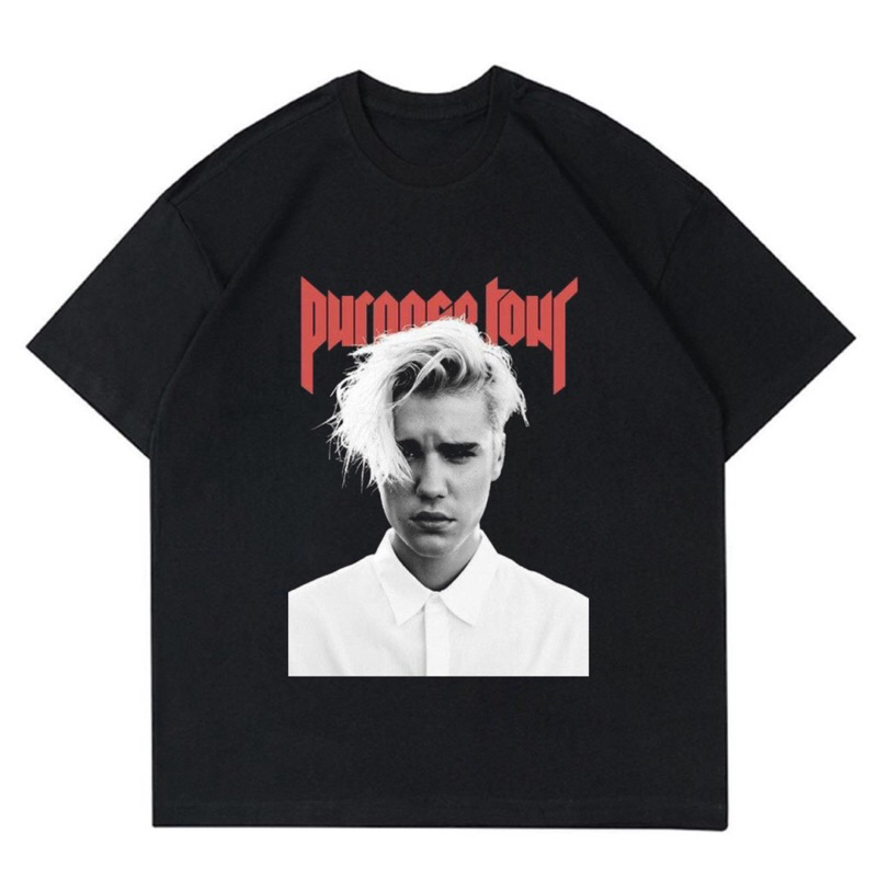 BAJU KAOS JUSTIN BIEBER “PURPOSE TOUR” | T-SHIRT JUSTIN BIEBER PURPOSE TOUR | BAJU KAOS OVERSIZE UNI