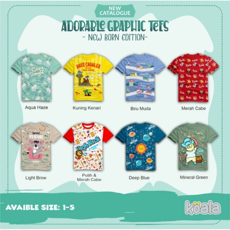 Koala Baby Kaos Anak Usia 1 sd 5 Tahun - KBS