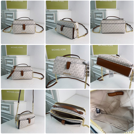 M-K 2232 Old Flower Chain Camera Bag Crossbody Bag Women's Bag Handbag