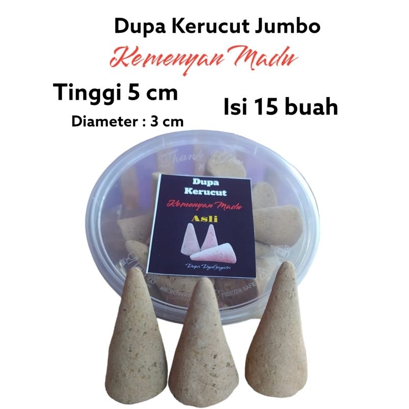 Hio Dupa kerucut kemenyan Madu
