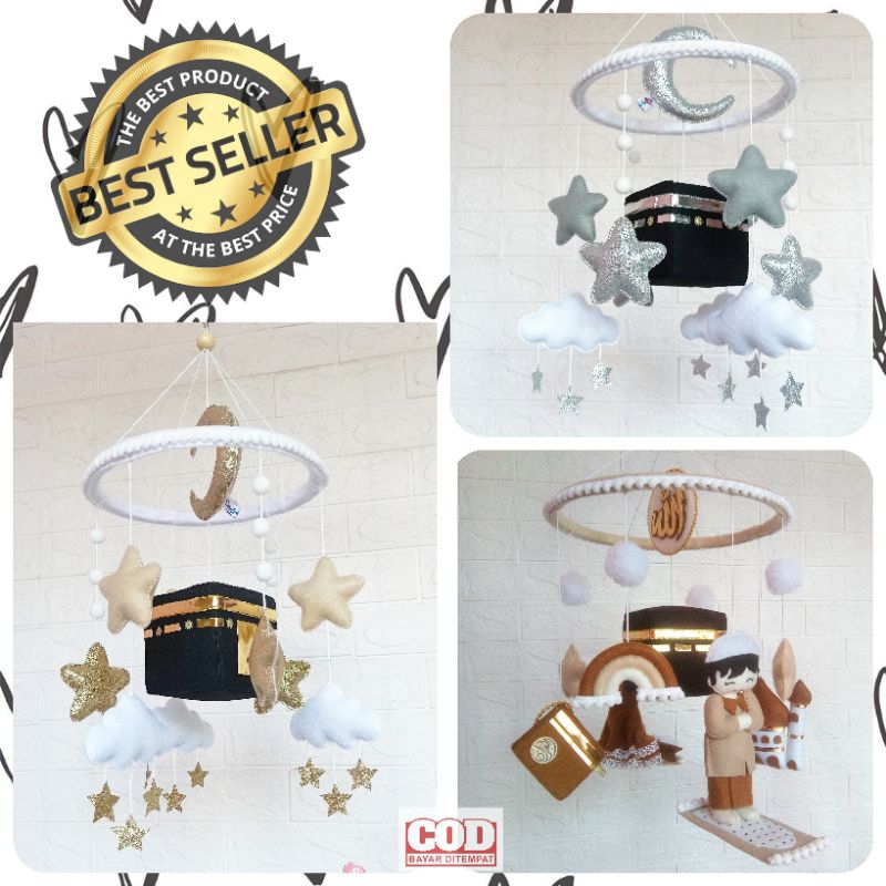 Baby Mobile tema Islami / Ka'bah Baby Mobile / mainan bayi