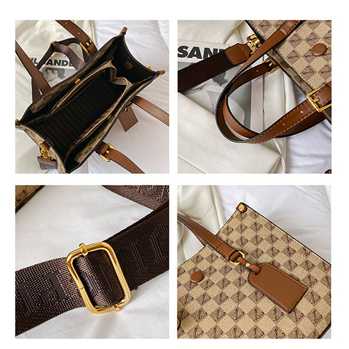 BJ57929 - KHAKI/BROWN TAS SLEMPANG HANDBAG TOTEBAG JINJING WANITA FASHION IMPORT MODIS ELEGAN TERMURAH TERLARIS TERBARU BAGSTORE JAKARTA TAS BATAM CR7929