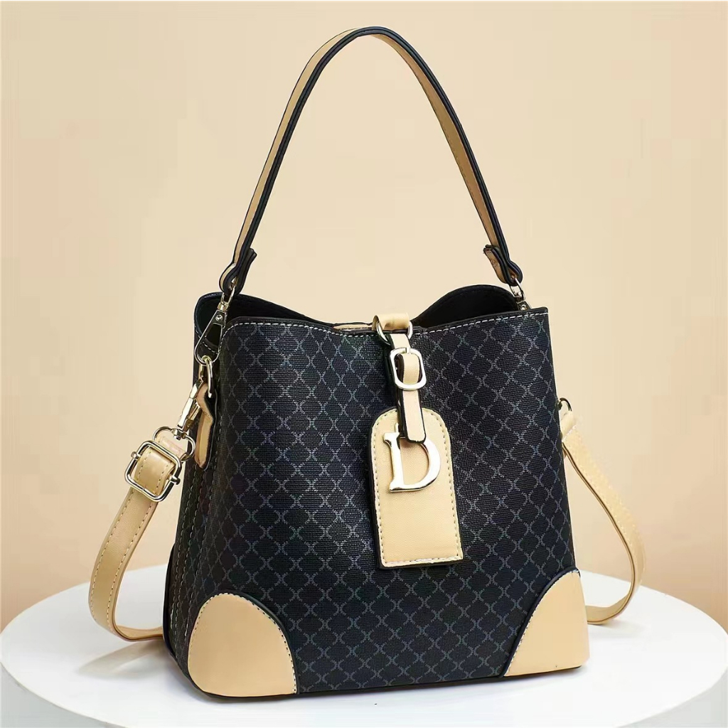 BJ57930 - BLACKBEIGE/KHAKIBEIGE/COFFEEBEIGE/BLACKBROWN/COFFEEBROWN/KHAKIBROWN/FULLCOFFEE/BLACKCOFFEE/KHAKICOFFEE TAS SLEMPANG HANDBAG JINJING WANITA FASHION IMPORT MODIS ELEGAN TERMURAH TERLARIS TERBARU BAGSTORE JAKARTA CR7930