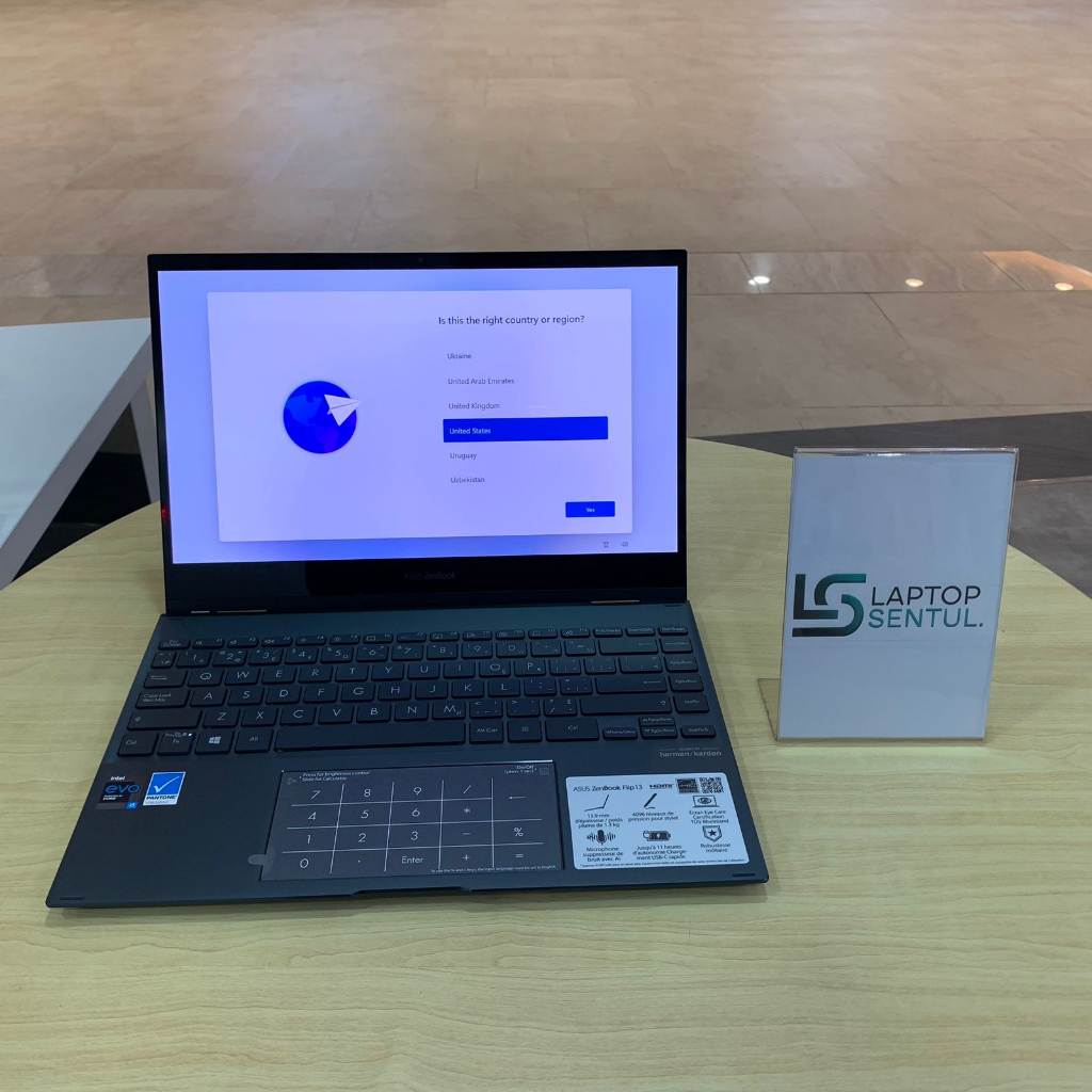 Laptop Asus Zenbook Flip 13 2in1 ux363ea Intel Evo i5 1135G7 RAM 8GB SSD 512GB Touch OLED Windows 11 Original
