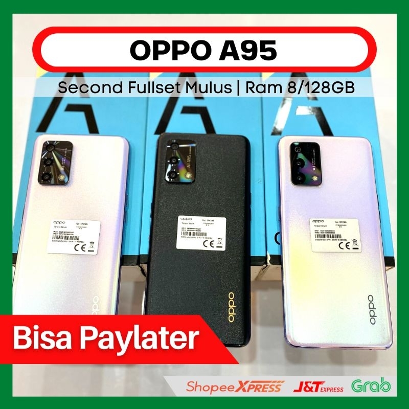 OPPO A95 Second Ram 8/128GB Fullset mulus bergaransi