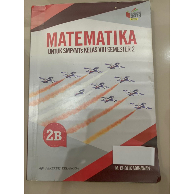 Matematika 2B kelas 8. Erlangga