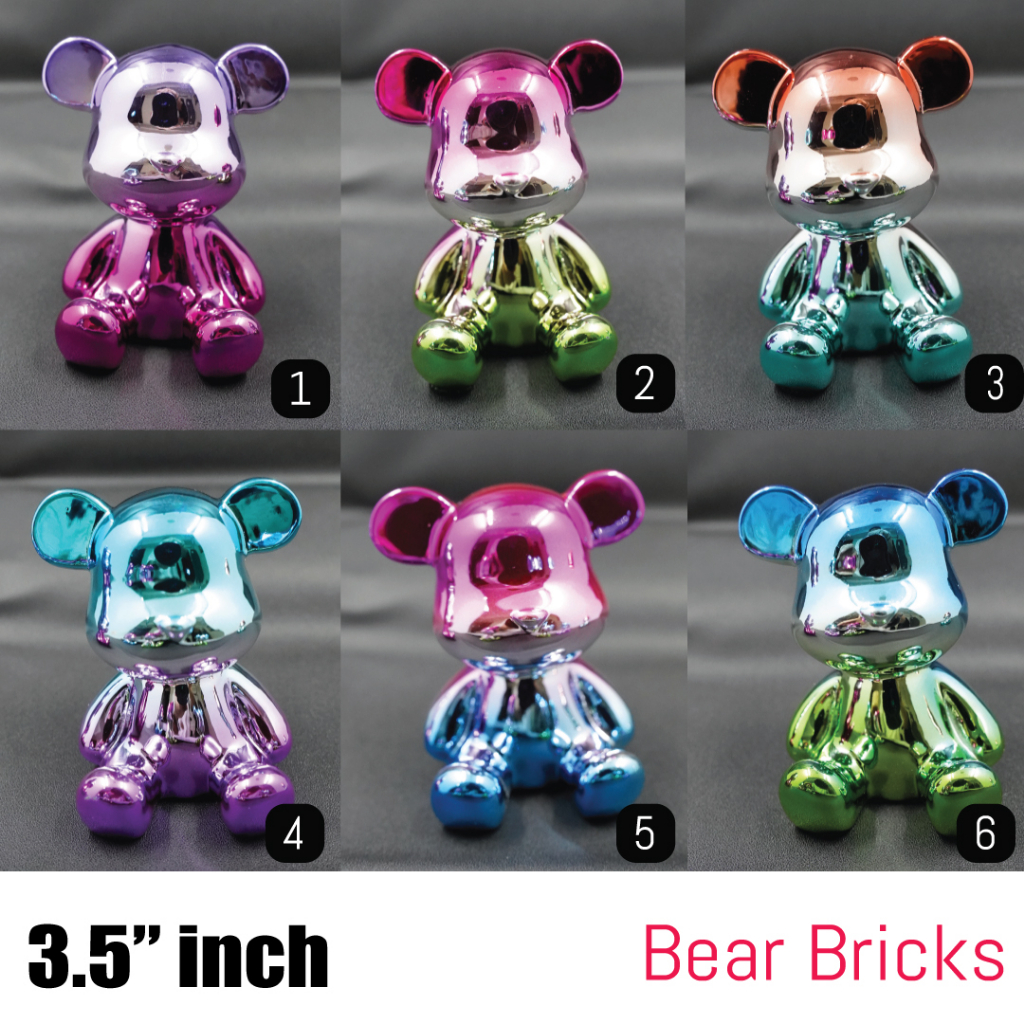 Patung Pajangan Bear brick Interior - Size SMALL