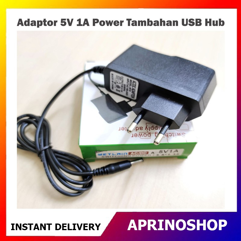Adaptor 5V 1A Power Tambahan USB Hub 5 Volt 1 Ampere