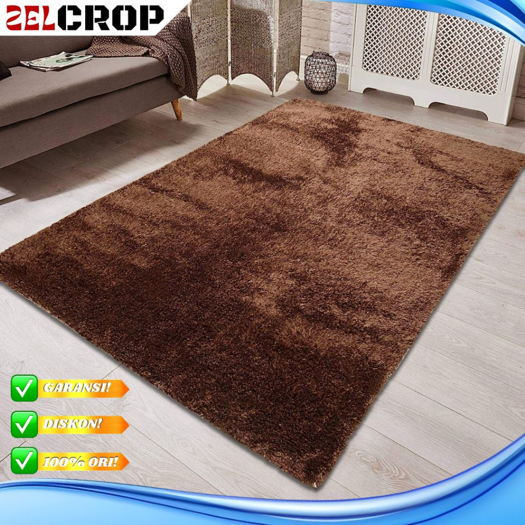 Karpet Bulu Tebal Aesthetic Kamar Tidur Ruang Tamu Empuk Lembut Halus Ambal Tikar Lantai Rumah Matra