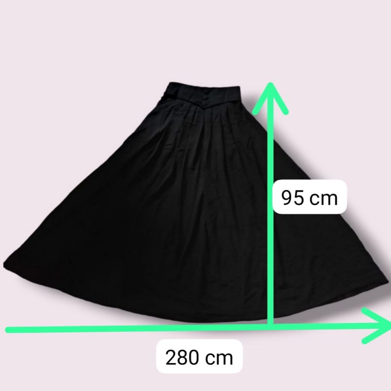 HANA Skirt || Rok Lebar Crinkle Mayung Kancing 3