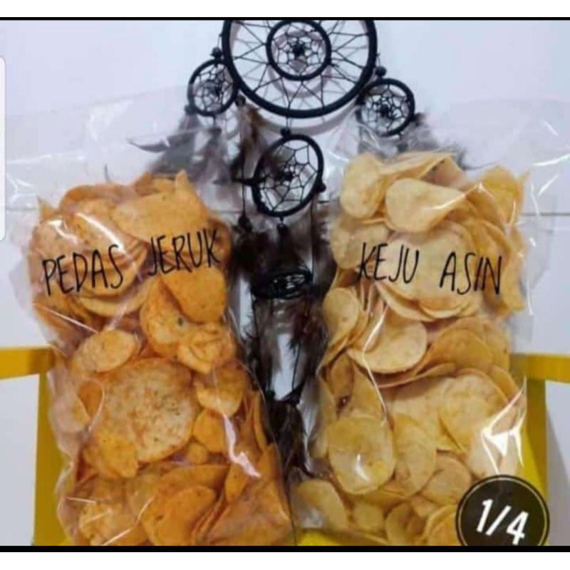 

KERIPIK KENTANG KEJU ASIN MAKNYOSSS TERMURAH TERENAK 230gr