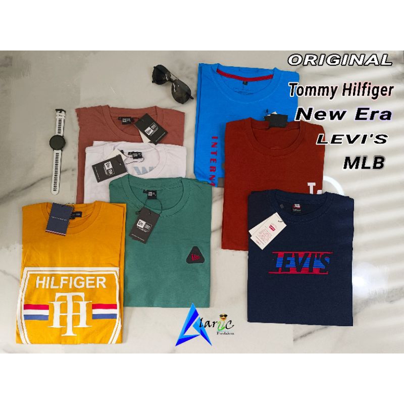 Kaos T-shirt Pria Original Levis//White off//TM//MLB