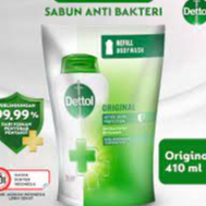 Dettol Sabun Mandi Cair Anti Bakteri Original Refill 410gr