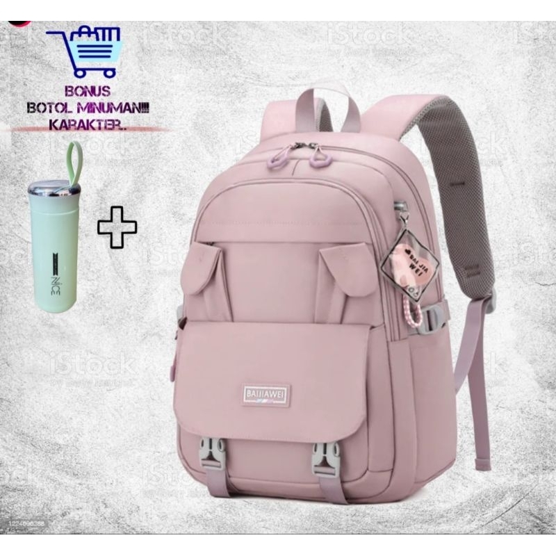 ST99 - Tas Ransel Sekolah Wanita Terbaru - Tas Ransel Terviral - Tas Ransel Wanita Karakter - Tas Ransel Kapasitas Besar -  Tas Ransel Pria - Tas Ransel Telinga Kelinci