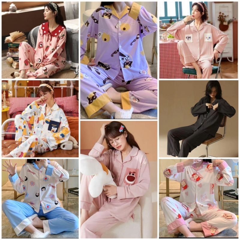 Piyama Wanita Dewasa Import PP/Piyama Baju Tidur Wanita Dewasa Import