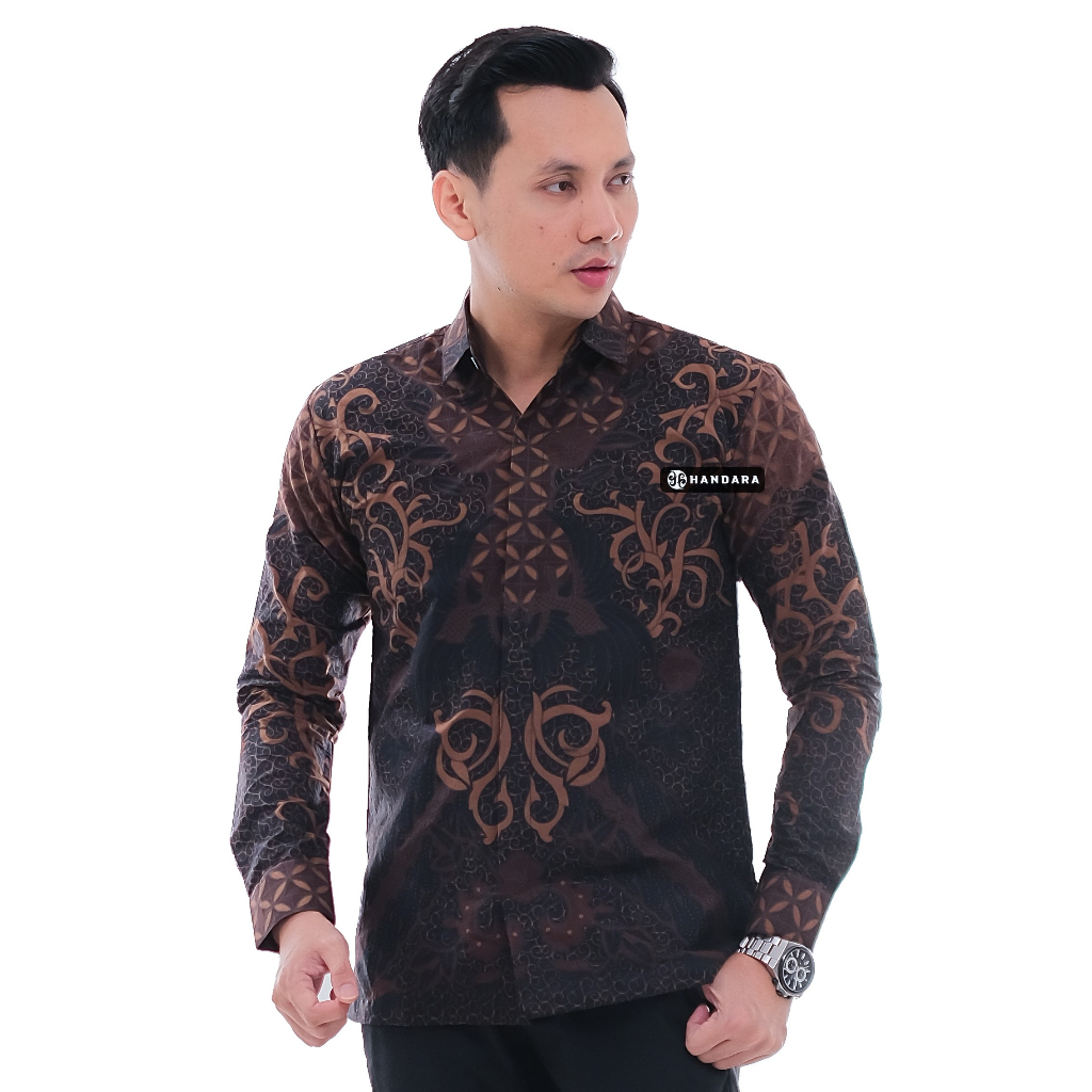 Handara Batik Pria Sidharta Hitam HB-396