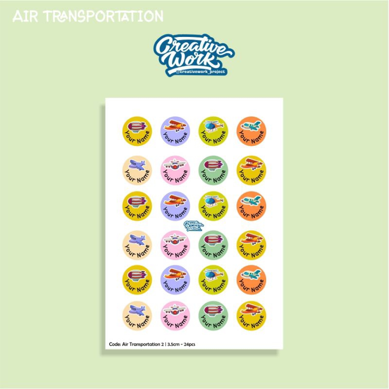 

Stiker Label Nama Bulat