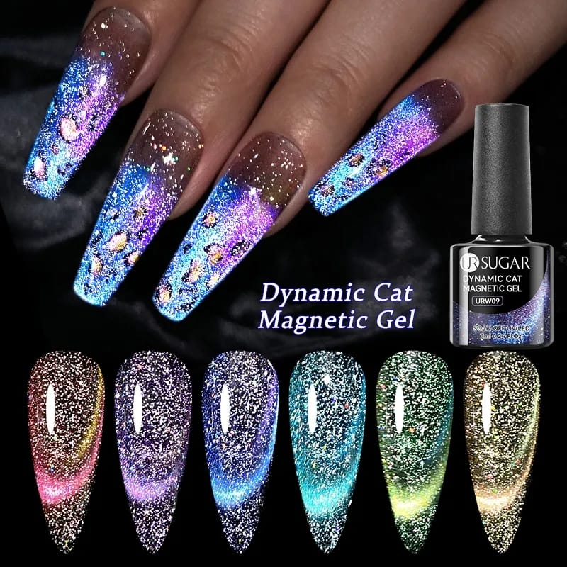 UR SUGAR Dynamic Cat Magnetic Gel Nail Polish 7ml UV Led Nail Art / Kutek / Cat Kuku