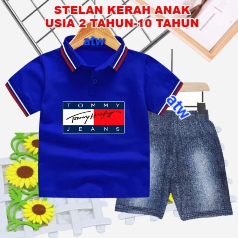 STELAN WANGKY ANAK/CELANA SEMI JEANS USIA 2 THN-10 THN (T0MMY)