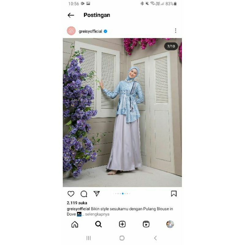PRELOVED BLOUSE PULANG SERIES BY GREISY