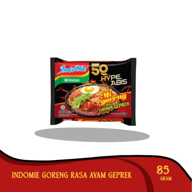 

Indomie Hype Abis Mi Instan Goreng Ayam Geprek 85 g