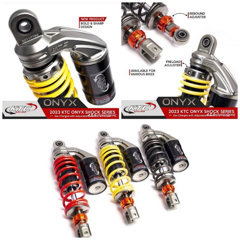 shock ktc racing onix original aerox nmax new nmax old pcx150/160 xmax250 adv150 adv160 nouvo skywave