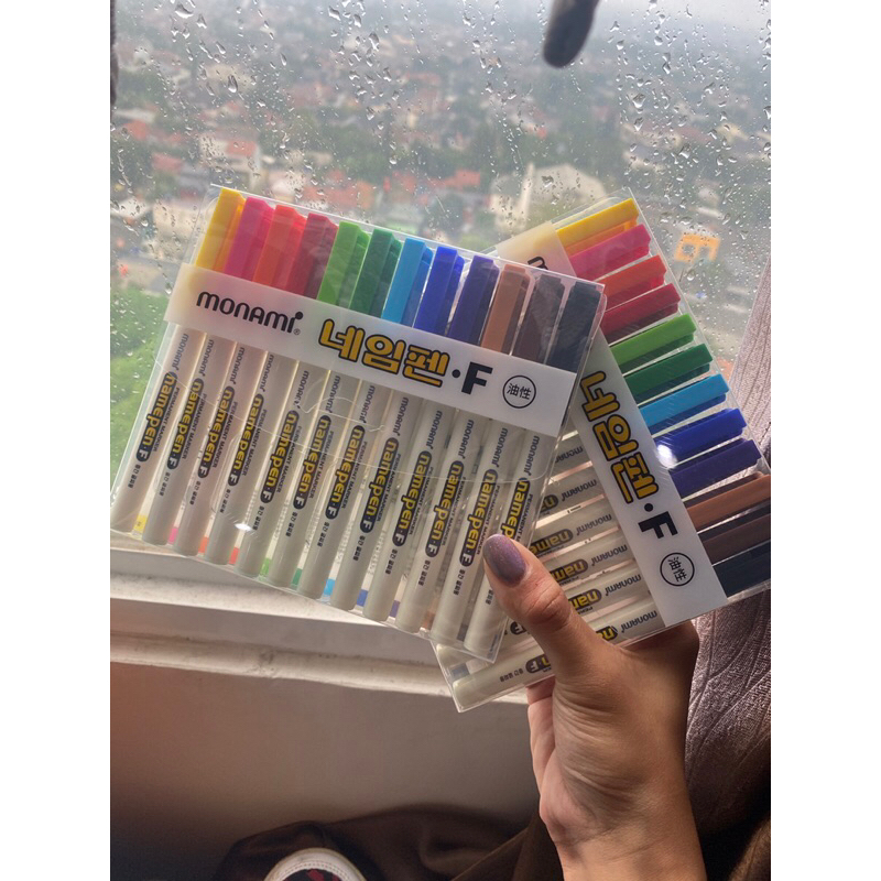 

Monami Color Name Pen F | 모나미 네임펜 F | Spidol Marker 12 warna | Bagus untuk gambar di atas kuku