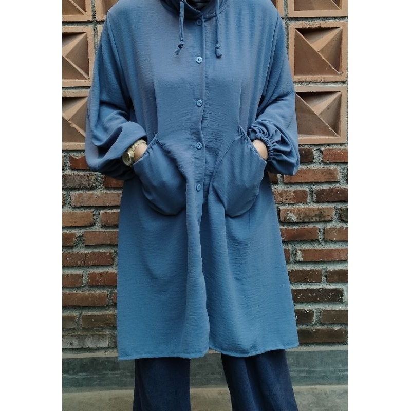 KOREAN HOODIE DRESS OVERSIZED