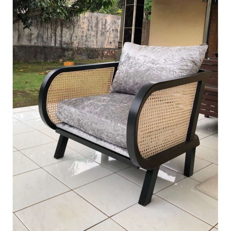 Kursi Sofa Rotan Minimalis Jati Jepara