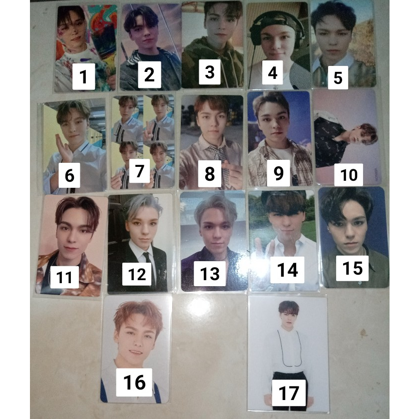 [READY] PC OFFICIAL VERNON Photocard chwe Hansol SEVENTEEN live (henggarae grid net carver fts ld po