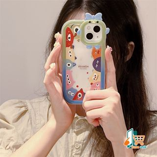 SS807 SOFTCASE SILIKON MOTIF KARTUN MONSTER KECIL FOR INFINIX HOT 9 10 11 12I 20 20I 30 30I PLAY SMART 5 6 7 CS6057