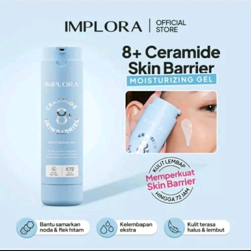 IMPLORA 8+ Ceramide Skin Barrier Moisturizing Gel Full Size / Refill 50ml