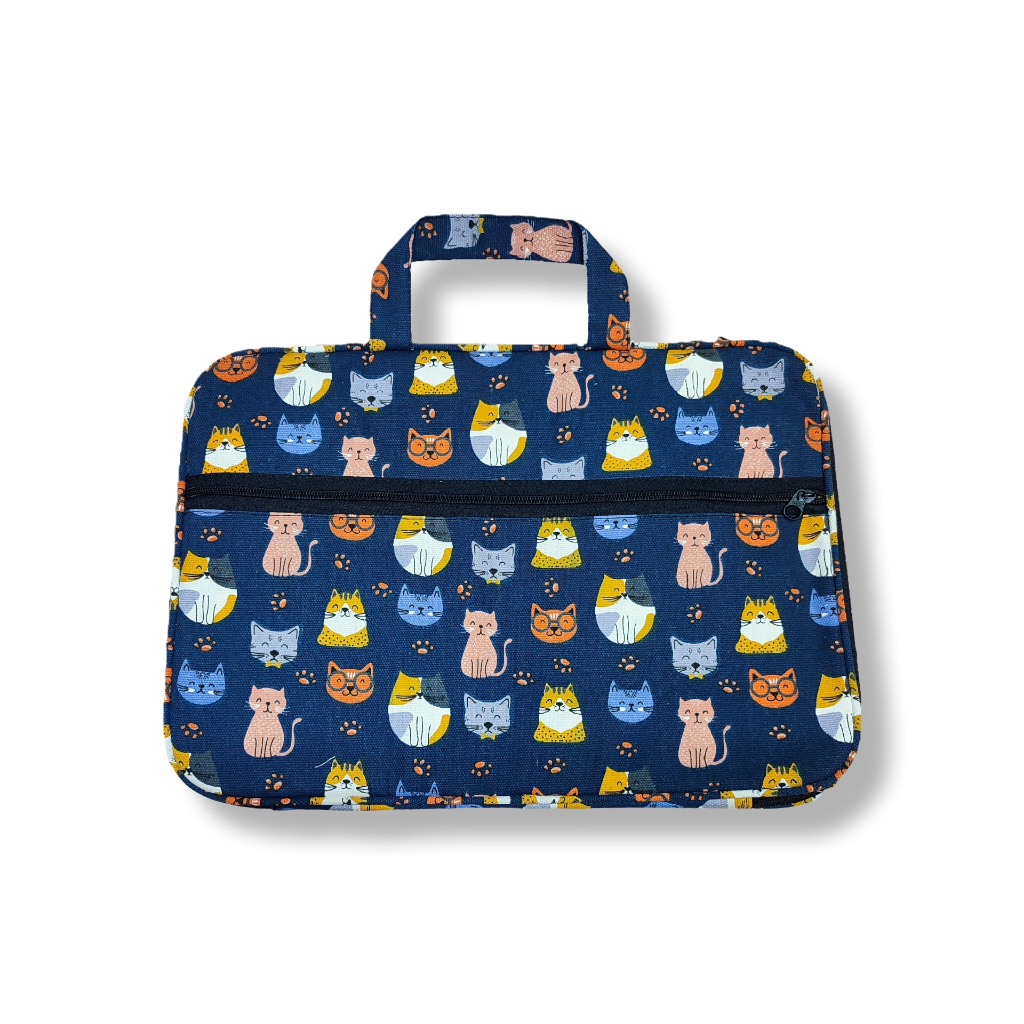 Tas laptop kanvas sleeve jinjing aesthetic korean style 14 Inch model terbaru