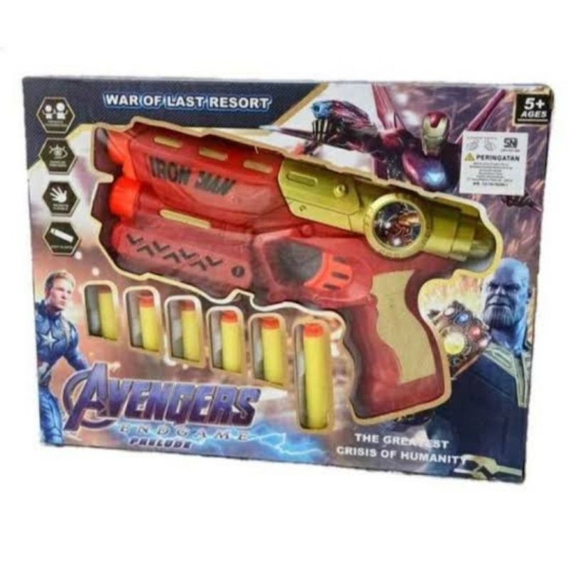 Mainan pistol anak nerf sparking gun Bersuara Tanpa Baterai tembak tembakan