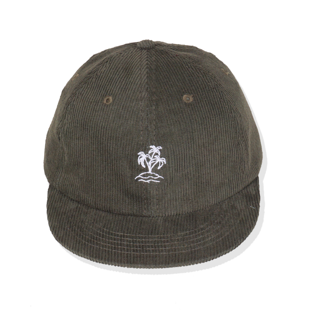 RCKLS. - Polo Cap | Topi Pria Clasic Visor Pendek Corduroy Summer Army