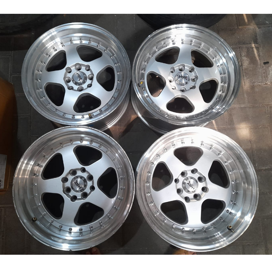 Velg Mobil Celong Ring 16 Lebar 8/9 Lobang Baut 4 Et 25/15 Hsr Wheel Burn Ban 185 55 R16 Ban Bonus
