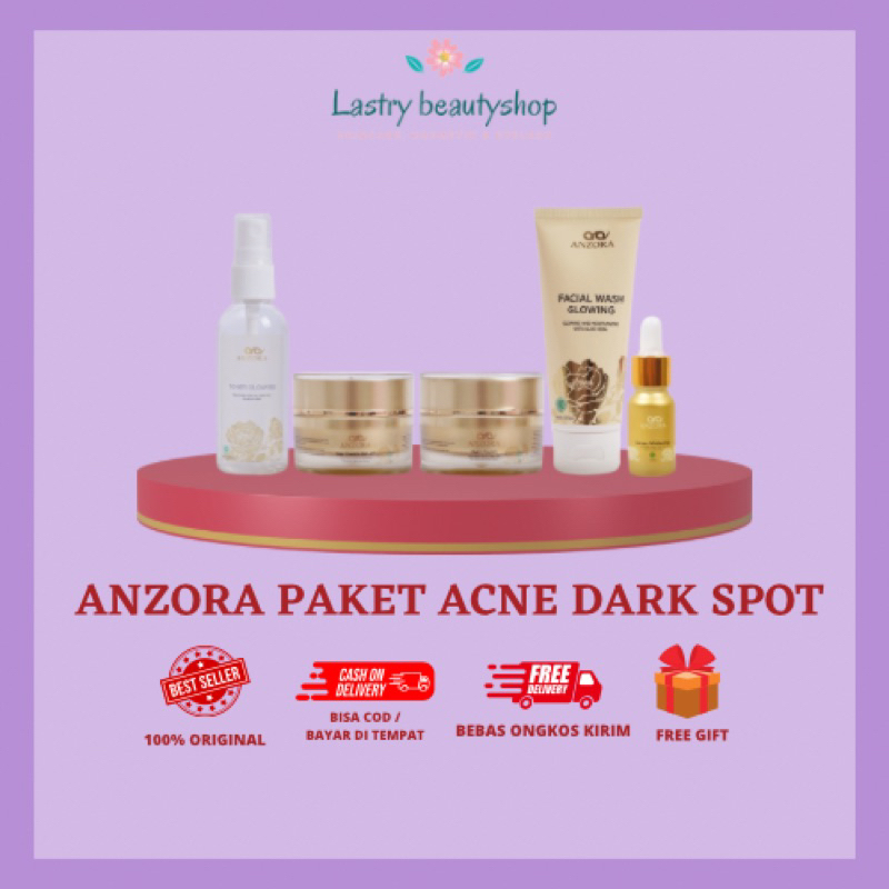 ANZORA SKINCARE PAKET ACNE DARK SPOT REMOVER SERIES