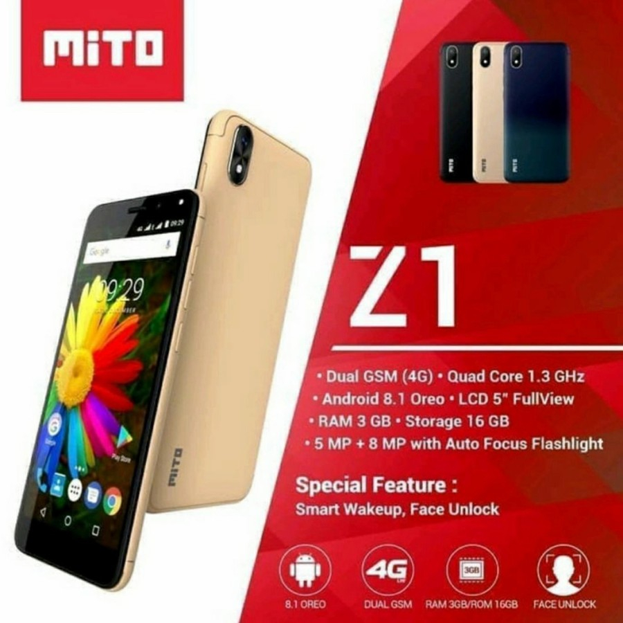 Hp Android Smartphone Mito Z1 Ram 3/16 4G