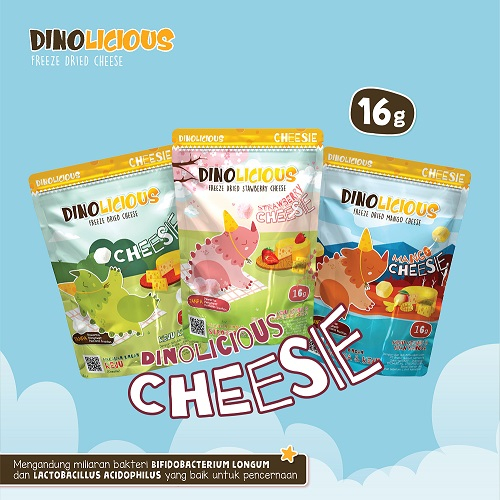 Snack anak Dinolicious Cheese Fruit 16g