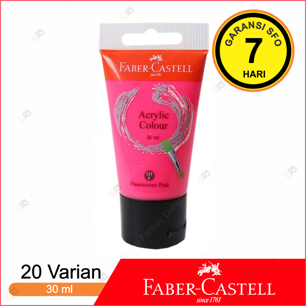 

Cat Acrylic Faber Castell Fluorescent 30ml - Satuan - SFO Semarang Official