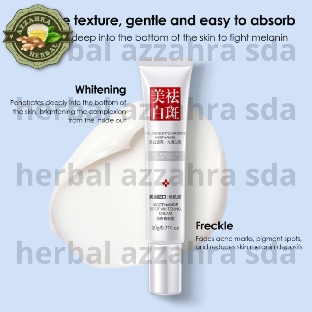 Niacinamide Freckle Cream Remove Dark Spots Whitening Anti Fade Pigmentation Brighten