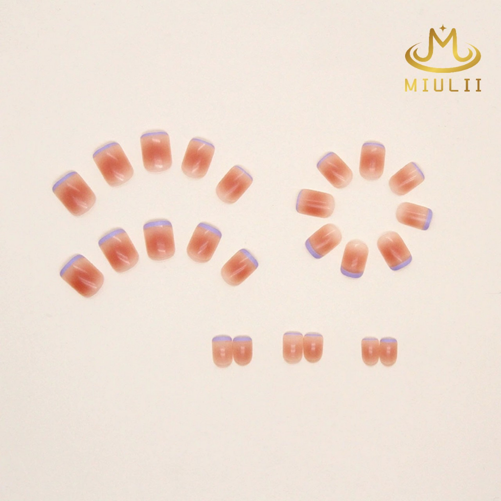 MIULII / KUKU PALSU A0734  / 24PCS / 3D / NAIL ART / PREMIUM / CUTE / FREE LEM JELLY / KUTEK