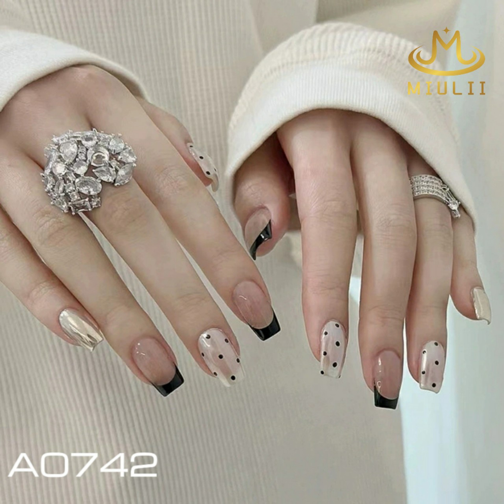 MIULII / KUKU PALSU A0742  / 24PCS / 3D / NAIL ART / PREMIUM / CUTE / FREE LEM JELLY / KUTEK