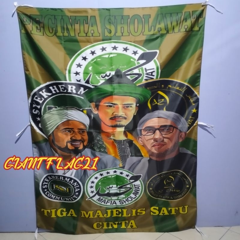 Bendera full printing 3 MAJELIS 1 CINTA