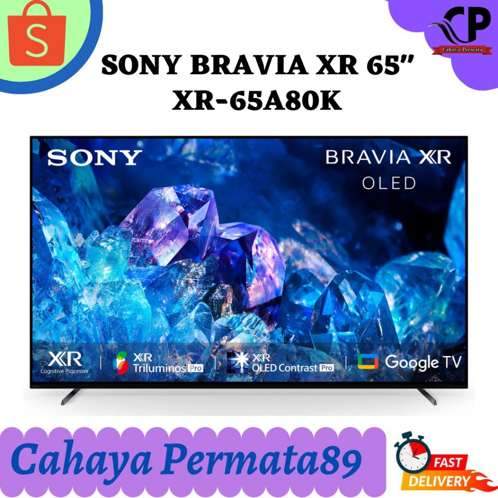 SONY BRAVIA XR-65A80K 4K HDR GOOGLE TV 65 INCH A80K OLED SONY XR65A80K