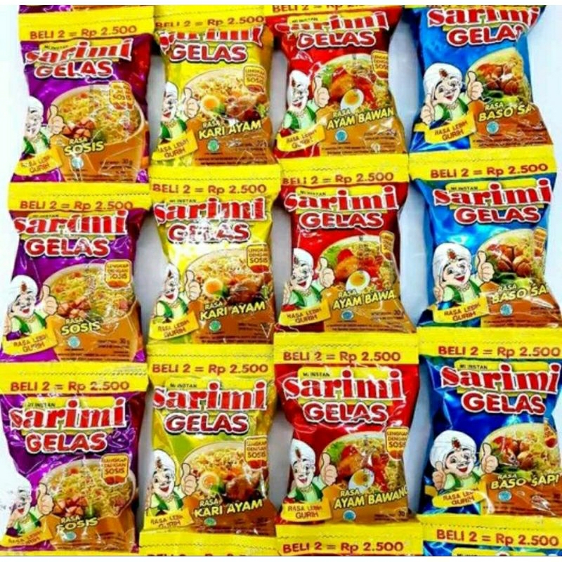 ✔MURAH Sarimi Gelas 1renceng 10pcs / Mi Sarimi / Mie Instan