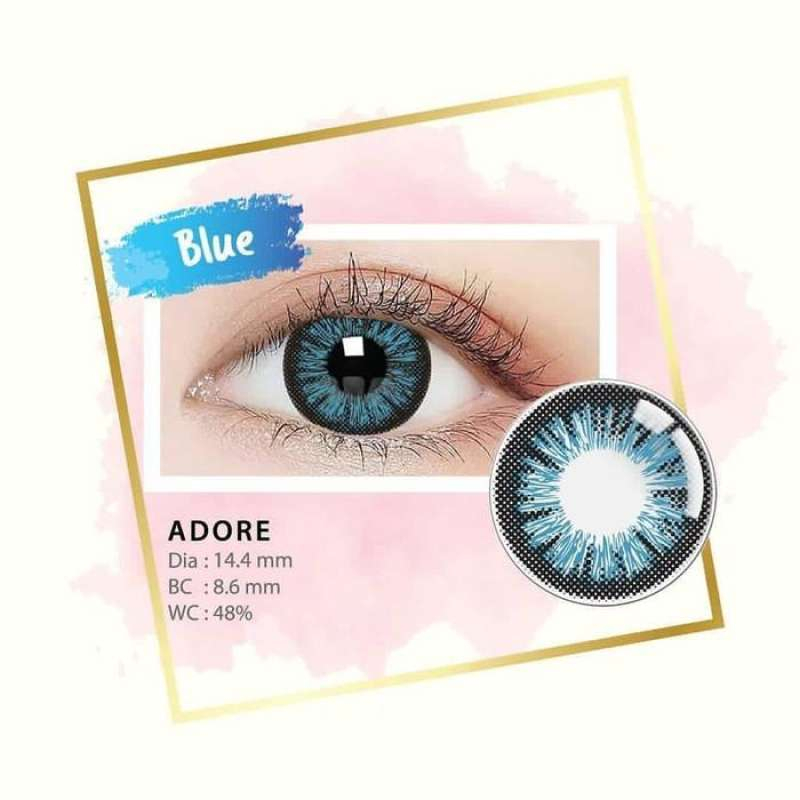 SOFTLENS LIVING COLOR ADORE BLUE ( MINUS 0,50 S.D -6,00 )